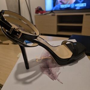 Jessica Simpson Black Strappy Heels